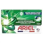 Ariel 3en1 PODS, Lessive Liquide En Capsules, 76 Lavages (4 x 19 Lavages), Élimination Impeccable Des Taches En Un Seul Lavage, Dissolution Rapide Même À Froid