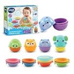 VTech -Baby Jeu &eacute;ducatif empilable pour Baignoire, Animaux &agrave; partir de 1 an, Version ESP