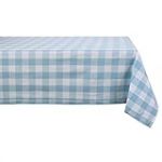 DII Dessous de Table, Coton, Blanc et Bleu Clair., Tablecloth, 60x84