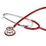 GIMA Stéthoscope Trad Tête Double Y Rouge, Adultes, 1 Unité