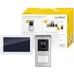 Vimar K42955 Kit portier-vid&eacute;o en saillie Contenant: portier-vid&eacute;o Wi-FI &agrave; &eacute;cran Tactile LCD 7" Mains Libres, Platine Audio-vid&eacute;o RFID 1 Bouton, Alimentation 40103 avec Attaches pour Fixation Murale