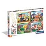 Clementoni - Puzzle Enfant 4In1 (72 Pi&egrave;ces) Busy at Work - Fabriqu&eacute; en Italie, 21741