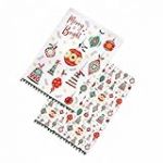 Lot de 2 torchons en Coton recycl&eacute; Baubles Vert