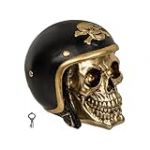 Tirelire TÊTE DE Mort Biker (MODÈLE Motard 16 X 13 CM)