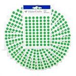 Lot de 5 paquets de 2450 autocollants à pois verts de 8 mm