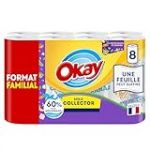 Essuie-Tout OKAY COLLECTOR x8 rouleaux Format Familial