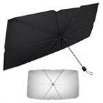 Parapluie Pare-Soleil de Voiture, Pare-Brise, intérieur 125 x 65 cm, Pliable avec Protection UV et Chaleur