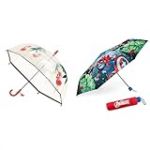 SMARTBULLE Parapluie Enfant Transparent Cloche - Bordure fluorescente & Parapluie Anti Tempete Enfant Avengers - BONNYCO | Parapluie Pliant pour Sac, Sac à Dos ou Voyage