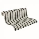 A.S. Création Papier peint intissé avec motif lambris 0,53 x 10,05 m - Gris, noir - Papier peint imitation bois Made in Germany - 790415