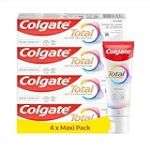 COLGATE - Dentifrice Total Active Prevention Soin Complet - Protection Antibactérienne 24h* - Prévention Active 8-en-1 - Lot de 4 tubes (4 x 100ml)