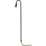 Kahlert Licht Lampadaire cintré Noir 74mm H0/TT