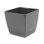 Zanvic Prosper Plast Dukp180–426U Pot de Fleurs Coubi Gris foncé 18 x 18 x 16,5 cm