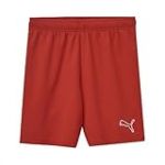 PUMA teamRISE Short Jr CE, Short Mixte Enfant, Puma Red-Puma White,
