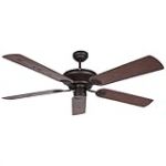 Orbegozo CP 74132 - Ventilateur de plafond extérieur sans lumière, 5 pales, 132 cm de diamètre, puissance 60 W, 3 vitesses, noir