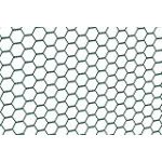 Alberts 614225 Treillis hexagonal | différentes longueurs et hauteurs - en option dans différentes couleurs | en vert | mailles 25 x 25 mm | hauteur 50 cm | longueur 10 m
