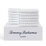 Tommy Bahama - Ensemble de débarbouillettes en Coton très Absorbant, résistant à la décoloration et à la décoloration (Blanc du Pacifique Nord, 12 pièces)