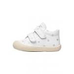 Naturino Cocoon VL-Chaussures Premiers Pas en Cuir à imprimé c ur-Blanc, Blanc-Argenté 17