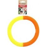 Flamingo Jouet pour Chien Lipa TPU Anneau Jaune/Orange - 22x22x3cm - Flottant