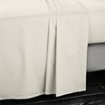 Bianca Drap Plat en Satin de Coton 400 Fils pour lit Super King Size Oyster