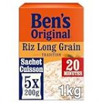 BEN'S ORIGINAL Riz Long Grain Sachet Cuisson 20 Minutes 1kg
