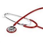 Gima - St&eacute;thoscope T&ecirc;te Simple TRAD, Adultes, Couleur Y Rouge, Pavillon &Oslash; 43,5 mm, Sans Latex, Dispositif M&eacute;dical CE