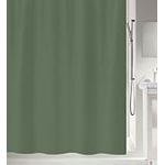 Spirella Rideau de Douche Polyester Primo 180x200cm Vert foncé