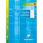 Clairefontaine 1751AMZC Un lot de 2 Étuis de Feuillets Mobiles Perforés - A4 21x29,7 cm - 200 Pages Grands Carreaux - Papier Blanc 90 g - Étuis Réutilisables