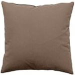 Enjoy Home, Coussin D&eacute;houssable, Dimension 60x60 cm, Marron Vison, Coton certifi&eacute; Oeko Tex, Lavable en Machine, Fermeture &eacute;clair, Id&eacute;al pour Apporter de la Couleur &agrave; Vos canap&eacute;s, Collection Panama