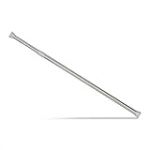 Relaxdays 10023827_863 Barre Télescopique Tringle à Rideaux Douche Tige Encadrement Porte etc. sans Perçage INOX, Acier Inoxydable, Argenté, 66-110 cm