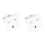 GEFOM 25371 Adaptateur DE Voyage UK 13A_France (Lot de 2)