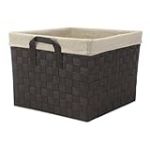 Whitmor tiss&eacute; Sangle Sac de Rangement, cr&egrave;me, Tote W/Liner