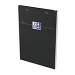 Oxford Bloc‐notes Lot de 5 Smart A5 5x5 160 Pages Reliure Agrafée Couverture Carte Souple Noir