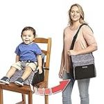 Kolcraft Travel Duo Sac à langer convertible et siège rehausseur Gris sidéral