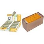 BIC Plast-Office Gommes Blanches - Boîte de 20 & Amazon Basics Boîte de 150 crayons à papier prétaillés HB n°2