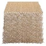 DII CAMZ38207 Chemin de Table à Paillettes dorées 40 x 300 cm