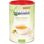 HACO – Cuisine Santé Bouillon de légumes – boîte de 1 kg - 13,5L de bouillon - goût intense de légumes - couleur dorée - pour assaisonner les légumes et les accompagnements - sans conservateur