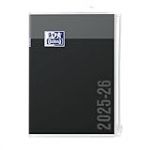 Agenda Scolaire 2025-2026 Oxford Creation Zip 12x18cm 1 jour par page 352 pages Noir