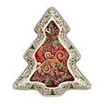 Goebel Palais Royal 51-001-67-1 Assiette en porcelaine Motif sapin de No&euml;l 25,5 x 22,5 cm