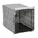 MidWest Homes for Pets CVR-30 Housse de cage pour chien avec tissu protecteur en t&eacute;flon, housse de protection pour cage de chien adapt&eacute;e aux caisses MidWest et New World de 76,2 cm de long