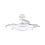 Brightium Ventilateur DC 72W 7200LM 3 pales 6 vitesses 108&deg; 3000-4000-6000K avec t&eacute;l&eacute;commande, m&eacute;moire et minuteur Id&eacute;al pour rafra&icirc;chir les espaces.