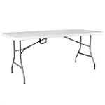 Home Vida Table Pliante de 1,8 m très résistante pour Camping, Buffet, Mariage, marché, Jardin, fête, Voiture, Stand de Pique-Nique, tréteau intérieur ou extérieur, poignée de Transport Pliable