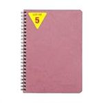 Clairefontaine 785326Cpack Collection Nomaddict (ex Age Bag) Lot de 5 Cahiers &agrave; Spirale Rose Antique - A5 14,8x21 cm - 100 Pages Petits Carreaux Papier Blanc 90 g - Couverture Carte Lustr&eacute;e Grain Cuir