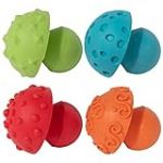 READY 2 LEARN Lot de 4 tampons de peinture et d'argile en forme de champignon – À partir de 2 ans – Outils d'art et d'artisanat faciles à prendre en main pour enfants – Motifs et textures