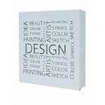 HAKU Möbel boîte à clés Blanc, métal - Dim.: L 22 cm x H 24 cm x P 5 cm, Style: Modern