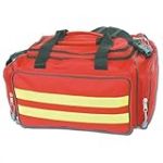 GIMA 27165 - Sac de secours, rouge, polyester, urgence, traumatisme, sauvetage, médical, premiers secours, infirmière, ambulancier, multi-poches, 35 x 45 x 21 cm
