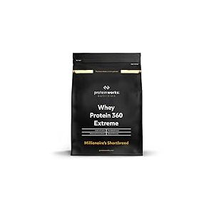 THE PROTEIN WORKS - Protéine Whey 360 Extrême | Premium Whey Shake | Apport protéinés | Protéines haut de gamme | 34 Servings | Biscuit Choco-Caramel | 1.2kg