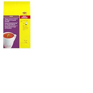 MAGGI PROFESSIONAL Velouté Tomates Basilic - Potage Instantané Tomate avec Basilic - A Faible Teneur en Matières Grasses - Spécial Distribution Automatique - Poche de 1kg