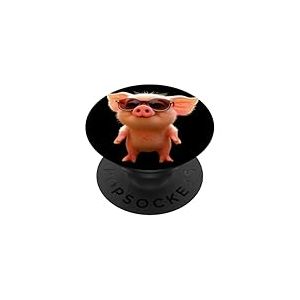 Cochon Domestique Amour Petit Cochon Porcelet PopSockets PopGrip Adhésif
