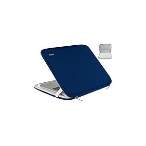 Housse de Protection &agrave; Rabat pour Ordinateur Portable de 15,6", r&eacute;sistante aux Chocs, Compatible avec HP, ASUS, Lenovo, Acer, Notebook, Ordinateur, Ultrabook, Chromebook, Bleu