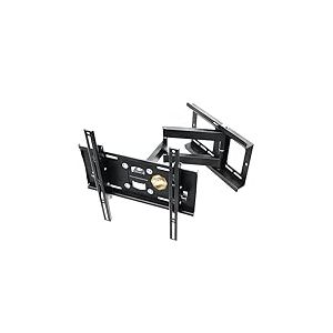 RICOO Support TV Mural Orientable et Inclinable Fix ation 31-65" Pouces (79-165cm) Max 95KG & Max Support VESA 400x400 / Support Television Mural - Accroche TV Mural - Support Mural TV R23-S Noir